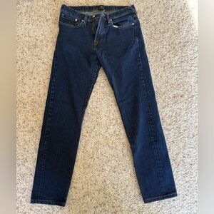 Paul Smith denim tapered fit stretch jeans in dark blue wash